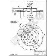 BS 7517 BRECO Тормозной диск