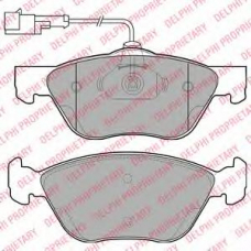 LP1587 DELPHI Комплект тормозных колодок, дисковый тормоз