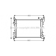 FT2358 AVA Радиатор, охлаждение двигателя