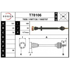 T78106 EAI Приводной вал