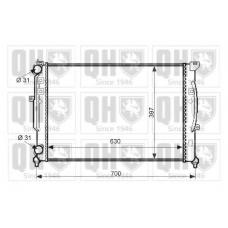 QER2332 QUINTON HAZELL Радиатор, охлаждение двигателя