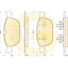 6118212 GIRLING Комплект тормозных колодок, дисковый тормоз