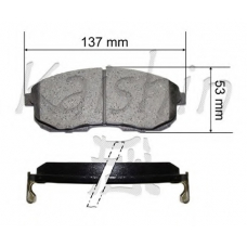 FK1110 KAISHIN Комплект тормозных колодок, дисковый тормоз