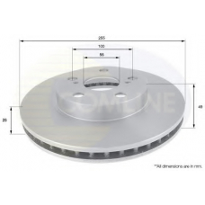 ADC0175V COMLINE Тормозной диск