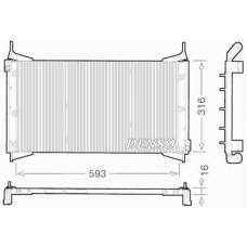 DCN09012 DENSO Конденсатор, кондиционер