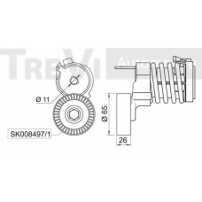 SK022366/6 SK Натяжная планка, поликлиновой ремень