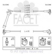 4.9390 FACET Ккомплект проводов зажигания