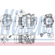 890197 NISSENS Компрессор, кондиционер