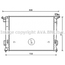 KA2238 AVA Радиатор, охлаждение двигателя
