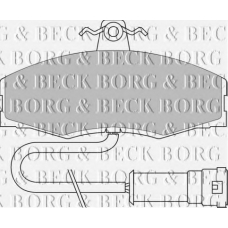 BBP1060 BORG & BECK Комплект тормозных колодок, дисковый тормоз