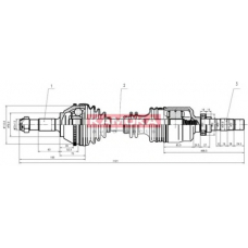 CT1138911A KAMOKA Приводной вал