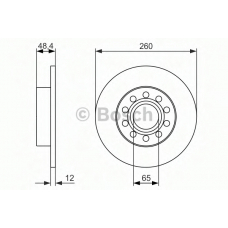 0 986 479 952 BOSCH Тормозной диск