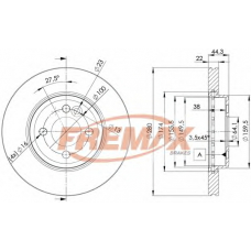 BD-2893 FREMAX Тормозной диск