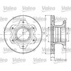 187110 VALEO Тормозной диск