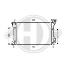 8662403 DIEDERICHS Радиатор, охлаждение двигателя