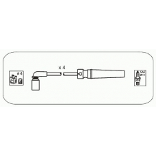 D8S JANMOR Комплект проводов зажигания