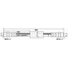 FBH6423 FIRST LINE Тормозной шланг