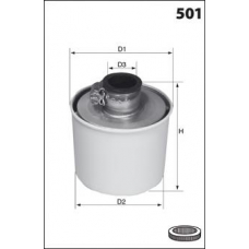FA3178 MECAFILTER Воздушный фильтр, компрессор - подсос воздуха