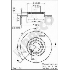 BS 7508 BRECO Тормозной диск