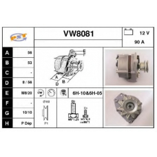 VW8081 SNRA Генератор