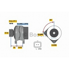 0 986 080 290 BOSCH Генератор