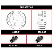 SPK 3027.02 ROADHOUSE Комплект тормозов, барабанный тормозной механизм