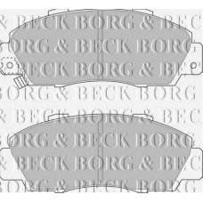 BBP1389 BORG & BECK Комплект тормозных колодок, дисковый тормоз