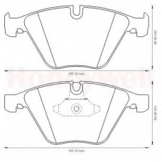 573181B BENDIX Комплект тормозных колодок, дисковый тормоз