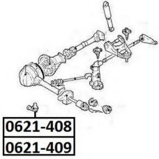 0621-408 ASVA Наконечник поперечной рулевой тяги