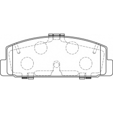 FD7237A NECTO Комплект тормозных колодок, дисковый тормоз