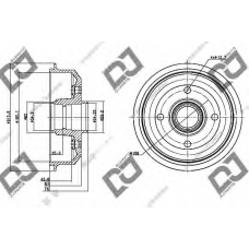 BR1092 DJ PARTS Тормозной барабан