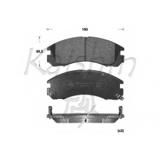 D6039 KAISHIN Комплект тормозных колодок, дисковый тормоз
