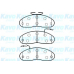 BP-6598 KAVO PARTS Комплект тормозных колодок, дисковый тормоз