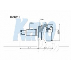 CV-8511 KAVO PARTS Шарнирный комплект, приводной вал