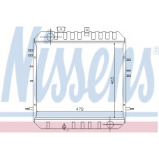 62808 NISSENS Радиатор, охлаждение двигателя