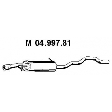 04.997.81 EBERSPACHER Средний глушитель выхлопных газов