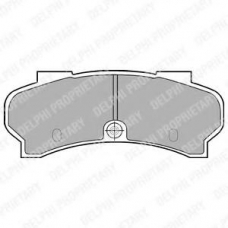 LP589 DELPHI Комплект тормозных колодок, дисковый тормоз