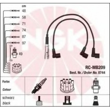 0744 NGK Комплект проводов зажигания