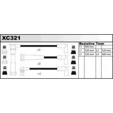 XC321 QUINTON HAZELL Комплект проводов зажигания