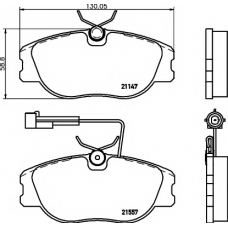 8DB 355 017-961 HELLA PAGID Комплект тормозных колодок, дисковый тормоз