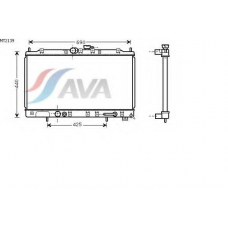 MT2139 AVA Радиатор, охлаждение двигателя