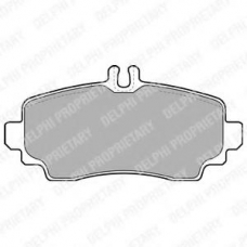 LP1401 DELPHI Комплект тормозных колодок, дисковый тормоз