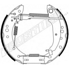 6353 TRUSTING Комплект тормозных колодок