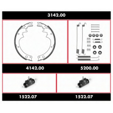 3142.00 REMSA Комплект тормозов, барабанный тормозной механизм