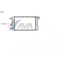 FT2115 AVA Радиатор, охлаждение двигателя