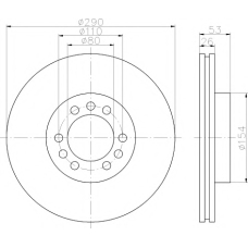 MDC2399 MINTEX Тормозной диск