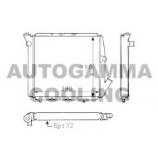 100829 AUTOGAMMA Радиатор, охлаждение двигателя