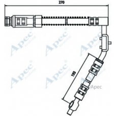 HOS3265 APEC Тормозной шланг