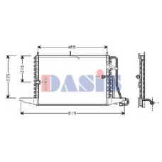 092018N AKS DASIS Конденсатор, кондиционер