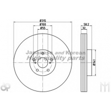 T603-11HD ASHUKI Тормозной диск